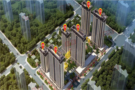 旗风居三楼134平三室精装带车库33平125万可按揭